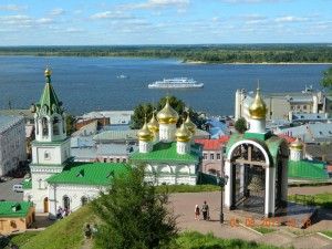 Нижний Новгород вид с высоты кремля